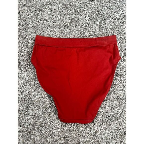 Else Mare High Waist Bikini Swim Bottoms Paprika Red Women’s Size 6 Beach Summer - Picture 3 of 9